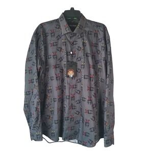 Maczoo Shirt Mens Size (5) XL Fabonacci Dogglass French Bull Dogs Sunglasses NEW